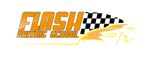 flash driving school london logo